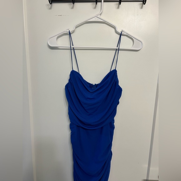 Princess Polly Blue Runched Bodycon Dress - Picture 2 of 9